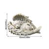 Angel Dog Cat Decoration Statue Resin Pet Memorial Statue Outdoor Garden Home Ornament Sleeping Angel Wing Sculpture