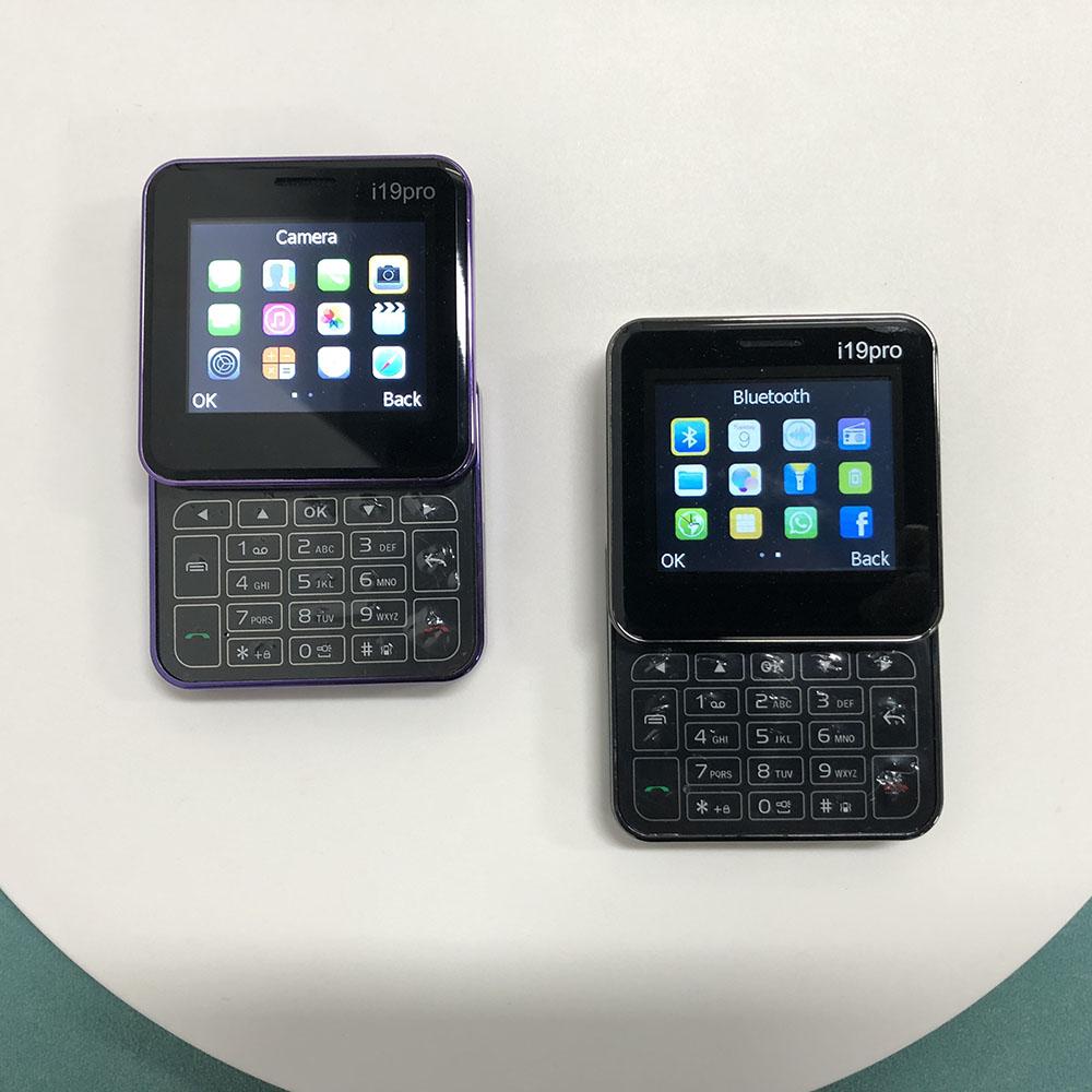 I19 Pro Slider Phone 2.4inches Dual SIM Classic 2G Mini Phone Multiple Colors Optional Portable Super Small Feature CellPhone