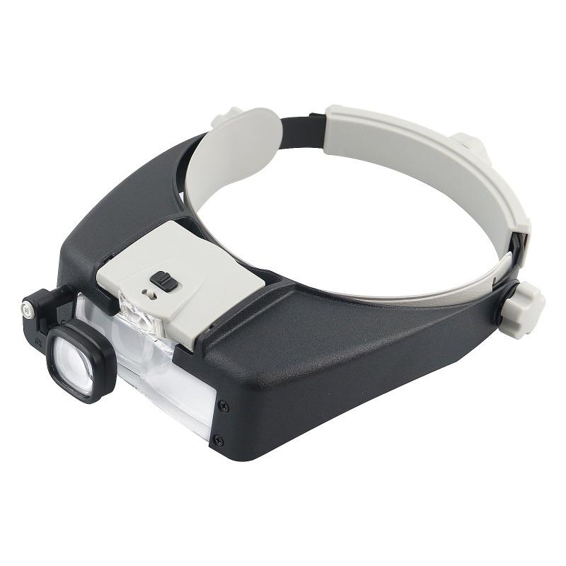 1Pc New  head wearing electronic LED repair tool magnifying glass for the elderly reading magnifying glass acrylic lens