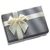 Gift Box, Gray A: 25 X 19.7 X 10 Cm, Gift Box, Gift Wrapping Box, Ribbon, NYANDELMO ND-0056-R07-GY-A