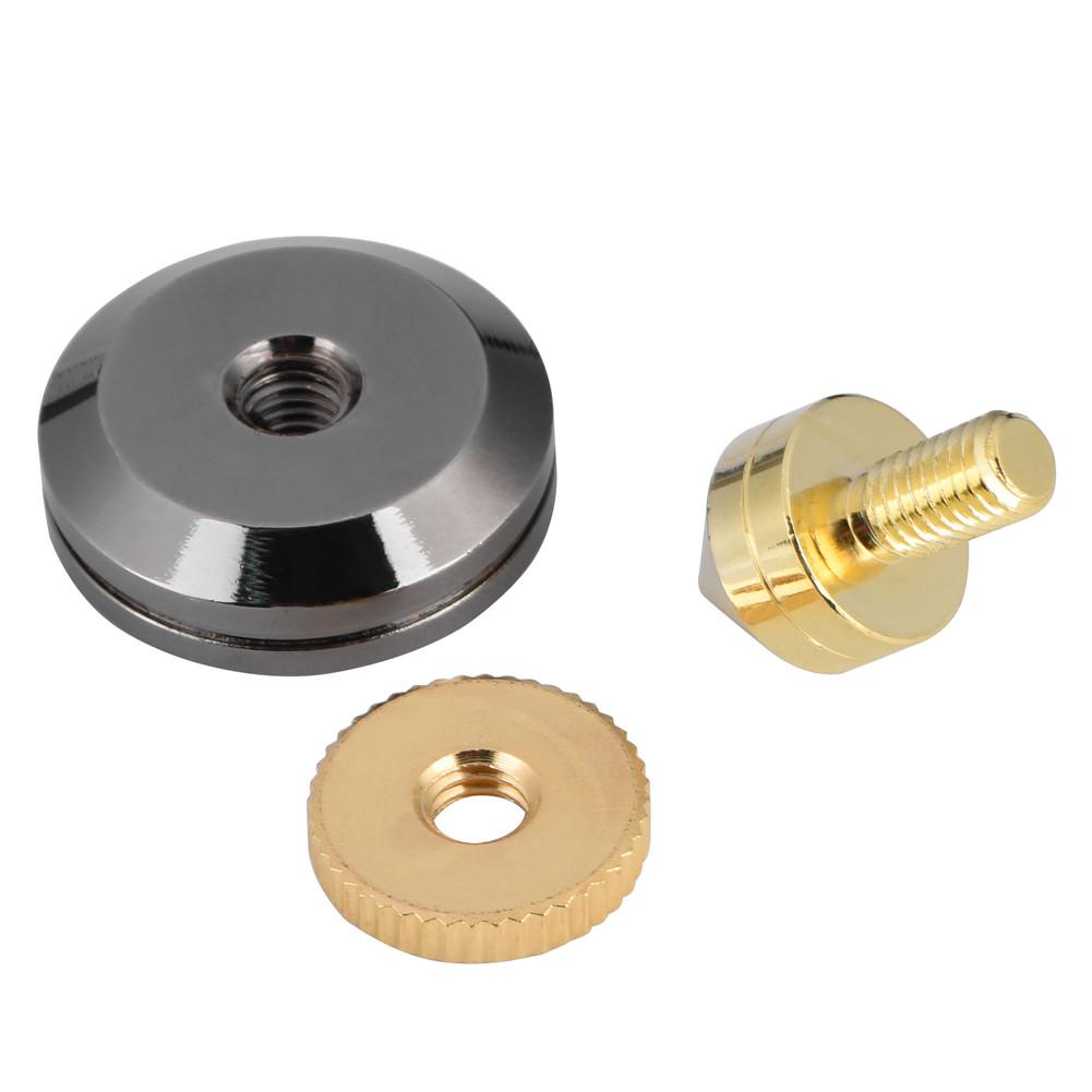 4 stk Høyttalerisolering Spikes Stativ Føtter HiFi-høyttaler AMP CD-kjeglebaseputer 28x25mm