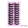 10 Pairs Of Messy False Eyelashes, Naturally Thick False Eyelashes, Slender And Curled Fried False Eyelashes