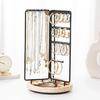 Rotating Jewelry Display Stand Holder Elegant Bracelet and Necklace Rack Shelves