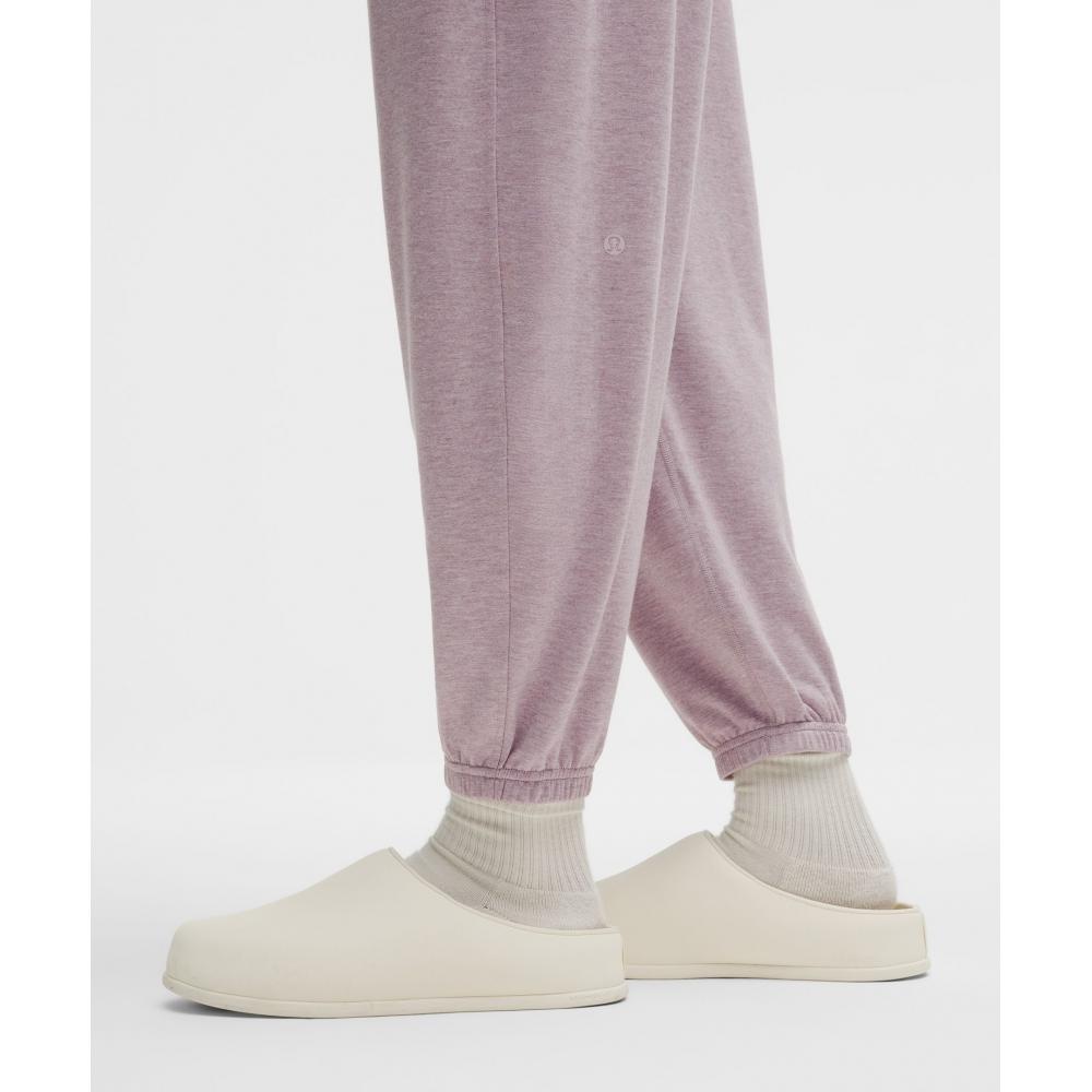 Lululemon Becalm Oversized Mid Rise Pant Heathered Porcelain Pink