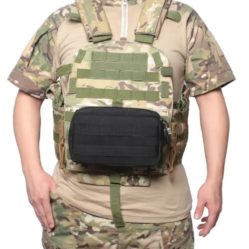Jravezt Militärtasche, Airsoft-Tasche, Werkzeugtasche, Taktische Tasche, Outdoor-Utility-Multifunktionstasche, Smartphone, Aufbewahrung kleiner Gegenstände, Werkzeugtasche (Schwarz