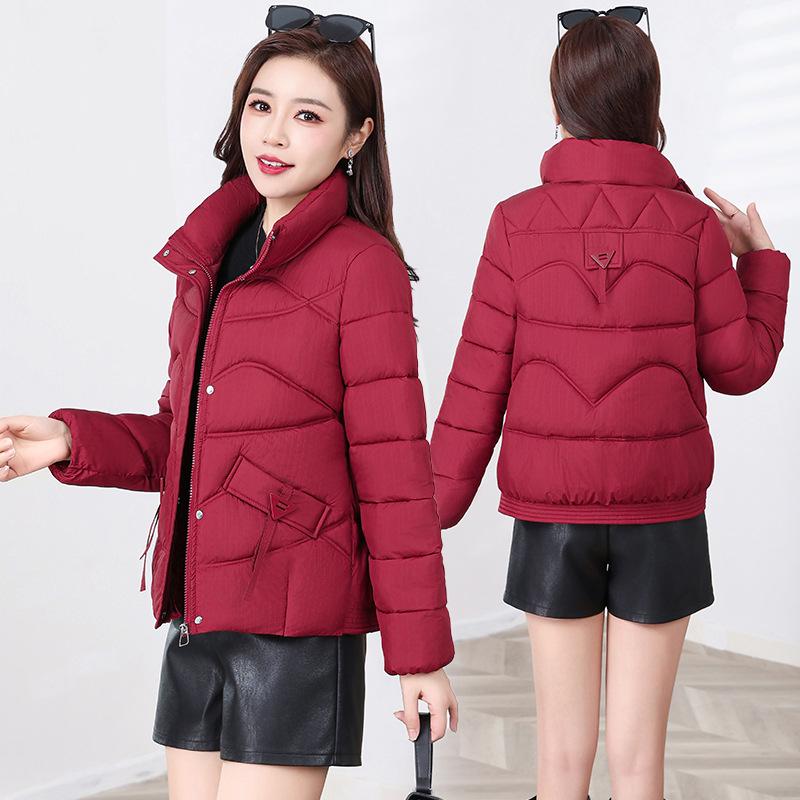 Women's Short Down Cotton Jacket - 2025 Winter Korean Fashion, Slim Fit, Lightweight, Warm Cotton-Padded Coat.