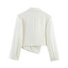 European and American Style, New Women's Clothing, Foreign Style, Fashionable, Casual Two-color Irregular Blazer