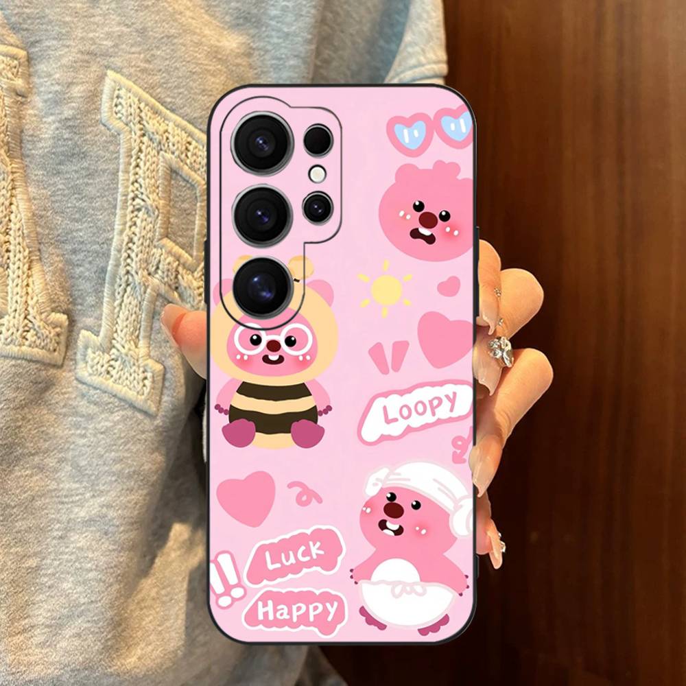 Cute L-loopy Phone Case For Samsung S 24 Fe 25 Ultra Plus 20 Lite 21 30 22 23 24 22 Ultra 5G Fundas