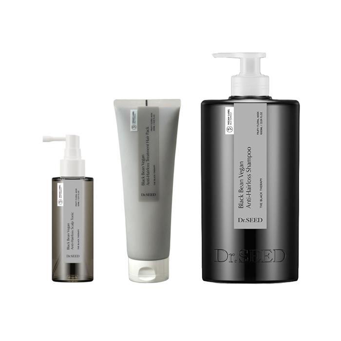 DR.SEED Linha Vegana Anti-Queda de Cabelo de Feijão Preto (Champô 1000ml · Tónico Capilar 150ml · Máscara de Tratamento Capilar 250ml) (13 opções)