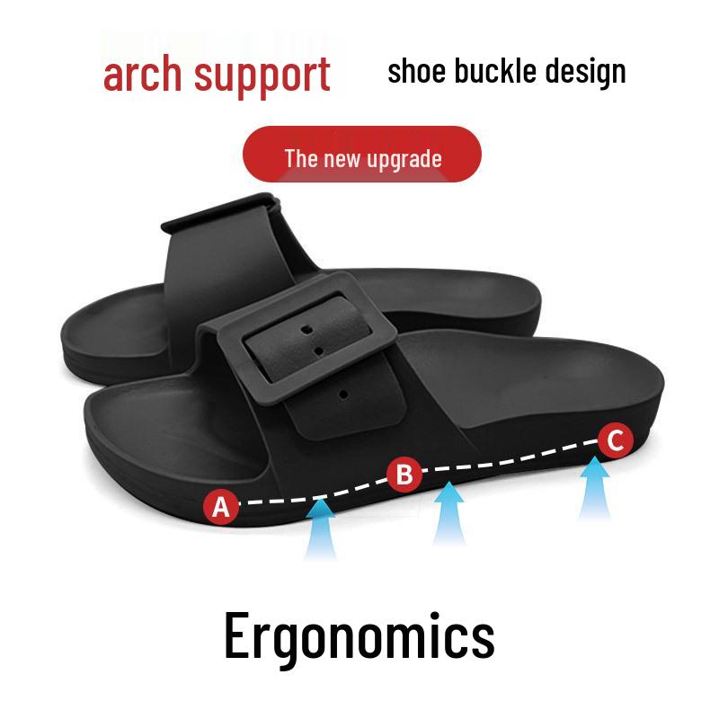 Men's Outdoor EVA Thick Sole Sandals - Summer, Plus Size, Buckle Style.