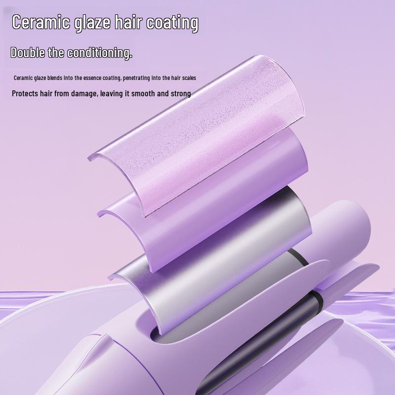 32mm Automatic Negative Ion Curling Iron - Damage-Free, Water Ripple & Big Wave Styling Tool for Women