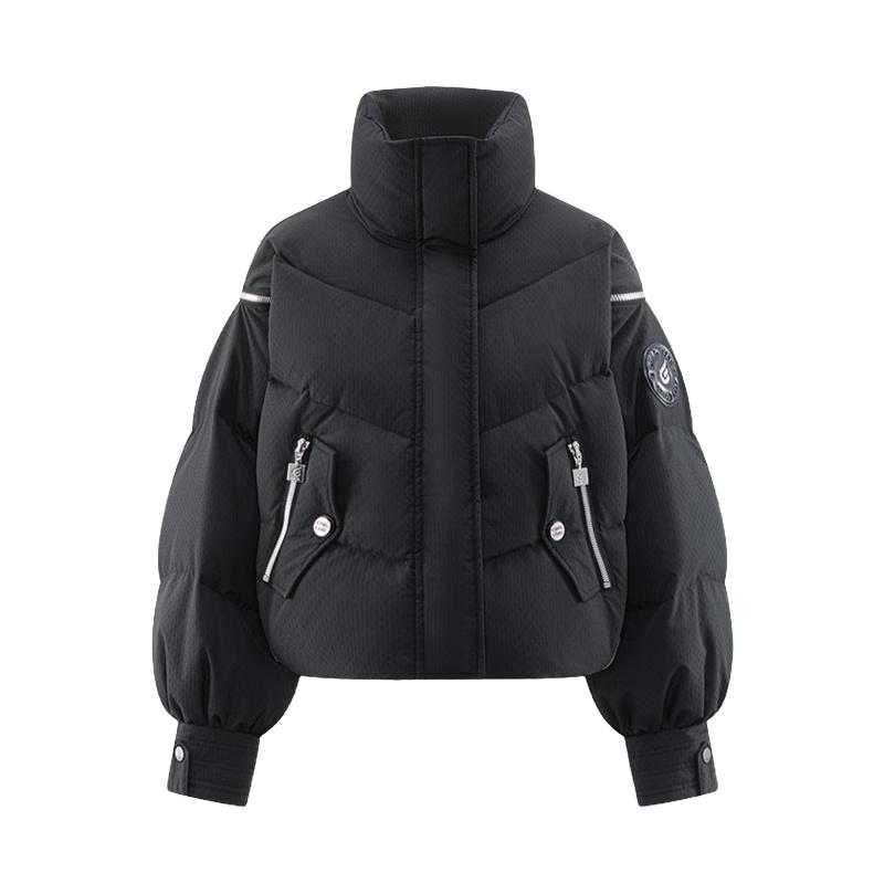 

Aolaiyi Women s Cropped Stand-Collar Down Jacket S