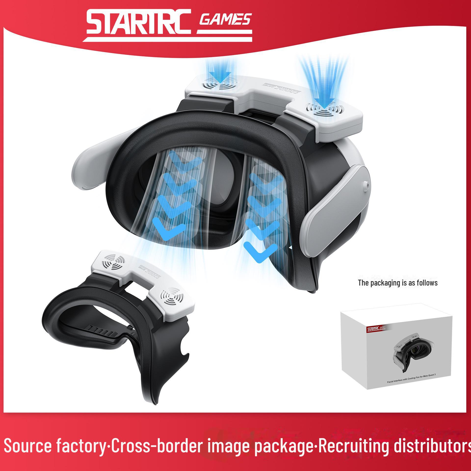 

Meta Quest 3 Air Quest 3S Защита от запотевания Дышащая сменная маска Охлаждающий вентилятор Аксессуары Quest 3 Mask + Fan