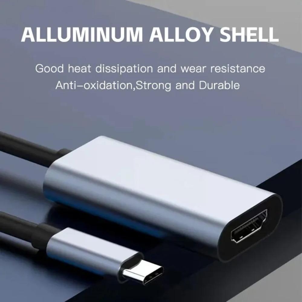 Adaptador Tipo C para HDMI 4K USB C USB3.1 Macho para HDMI-compatível Fêmea Cabo Conversor para Laptop IPad Tablet TV MacBook Galaxy