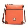 Retro Messenger Bag For Women, Simple Vegan Leather Purse, Classic Style Shoulder Bag