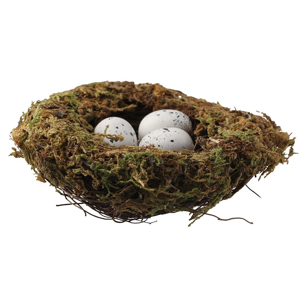 4Pcs 4.7" Birds Nest Artificial Bird Nest Decor House Decoration Birds Nest Fern  Party