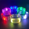 6 יחידות צמידי LED זוהרים צמידי פרק כף יד זוהרים מהבהבים אספקת מסיבות זוהרת בחושך להופעה מסיבה קרנבל מתנות