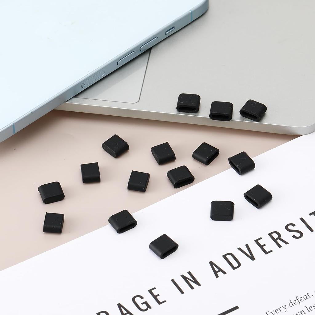 20 Stück USB-C-Staubkappen Port Anti-Staub-Stecker Silikon Typ-C-Steckeranschlussabdeckung Staubschutz-Ladeanschlussabdeckung Schutzhüllen für jeden USB-C-Lade-Steckeranschluss