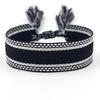 Ethnic Style Woven Bracelet with Embroidered Tassels - D Family DIY Promotion Wristband