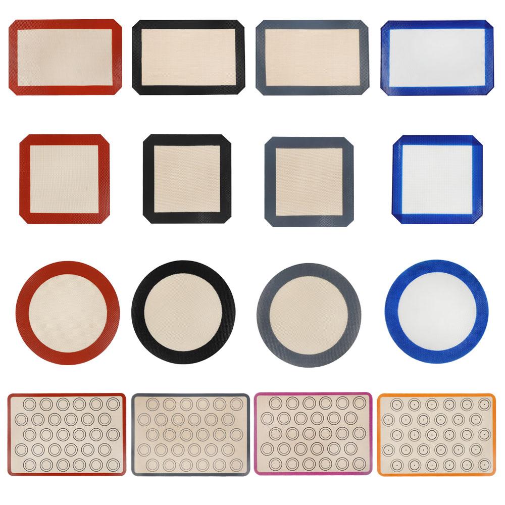 

Kitchen Tools Liners Pads Heat Resistant Baking Mat Oven Sheet Liner Non Stick Bakeware Mat 21x21cm червоний