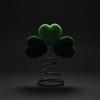 Shamrock Soft Ornament Festive Velvet Tree Pet-Friendly