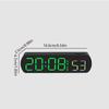 Large Display Digital Alarm Clock 12/24 Hour Temperature Display Temperature Display Clock Jump Seconds Function Loud Alarm