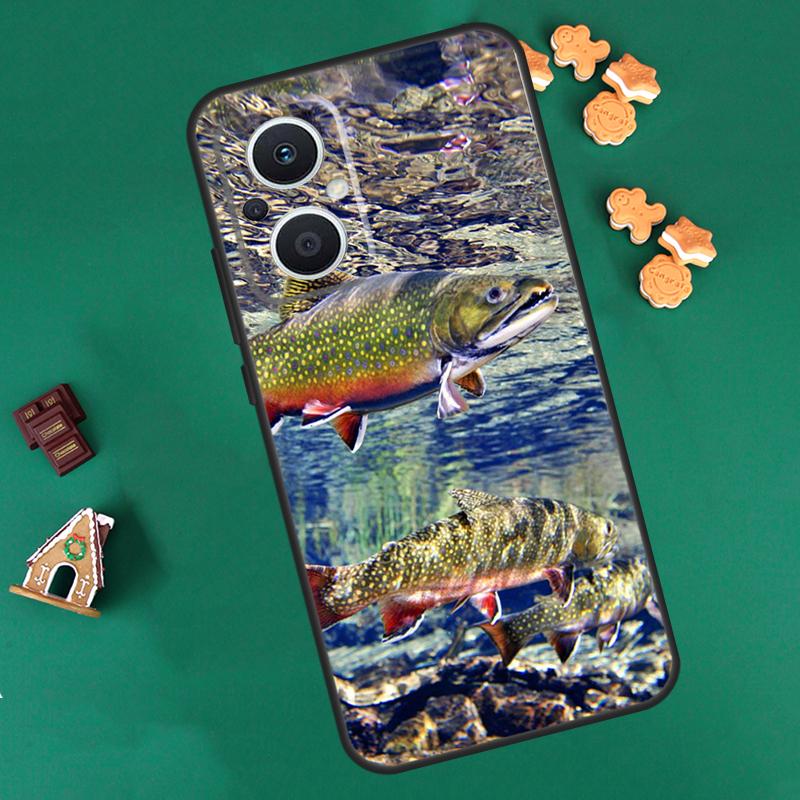 Trout Fish Fishing Case For OPPO Reno 8T 8 7 Lite 14 13 12 11 F 10 Pro Cover For OPPO Find X9 X8 X6 X5 Pro Coque
