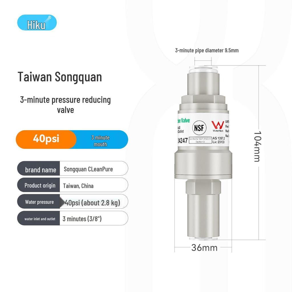Universal Water Pressure Reducing Valve for Sweeping Robots & Water Purifiers