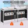 VEVOR Portable Tradeshow Podium Table, 1980 x 385 x 880 mm, Display Exhibition Counter Stand Booth Fair with Wall