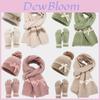 Winter Koreanischer Stil Schmetterling Schleife Hut Schal Handschuhe Set Für Mädchen Und Frauen
