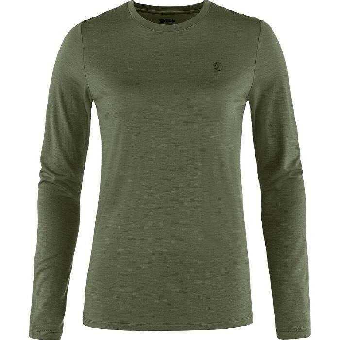 FJALLRAVEN Women'S Abisko Wool Long Sleeve T-Shirt (84102)