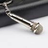 Custom Microphone Keychain, Personalized Engraving, Creative Mini Gift for Friends & Holiday Party Favors