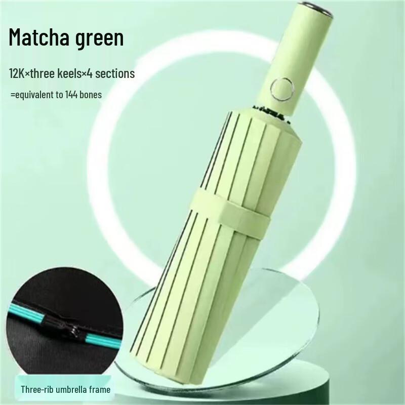 Xi Meng Yuan Fully Automatic Windproof Foldable Sun/Rain Umbrella