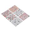6pcs Nail Art Embossment Sticker 3D DIY Self Adhesive Pumpkin Flower Embossed Nail Sticker for Halloween