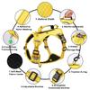 Dog No-Pull Reflective Breathable Harness for Medium & Large Dogs, Adjustable Comfort Pet Vest Harness for Walking Training