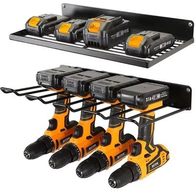 Suport utilitar de perete Organizator scule electrice Raft metalic rezistent pentru scule Suport de perete pentru depozitare bormașină Depozitare scule Orga