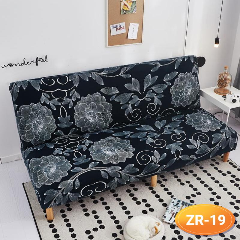 Sofa-Bettbezug ohne Armlehne, klappbarer Sofabezug, elastische Sofabezüge für Wohnzimmer, Couchbezüge für Sofas