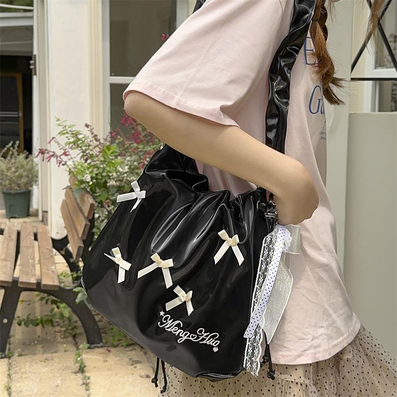Tote Bag Handbag Bow Shoulder Bag Large Capacity Women Crossbody Bag