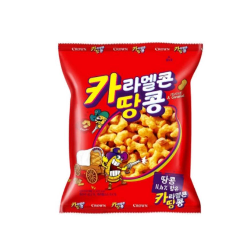 CROWN Karamelový popcorn s arašídy (72 g) (3 Možnosti)