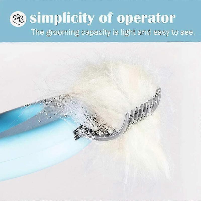 Pet Hair Removal Massaging Shell Comb, to Remove Matted Tangled Hair For Cat/Dog/Bunny (Bl LQO