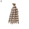 Fashion Mini Ringlet Curly 20cm Hair Tresses Doll Wig Kids Toy