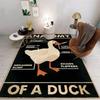 Vintage White Goose Print Carpet White Goose Card Card Living Room Carpet E-Sports Room Anti Slip Mat Home Decoration