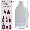 Foribyw Wine Bottle Protector 4pcs Reusable Bubble Cushion Wrap Sleeves Multi-Layered Wine Bottle Bags 18x48cm for Airplane Travel Transport Safety