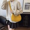Korean Style Nylon Shoulder Bag Lightweight Sports Messenger Bag Zipper Dumpling Bag  Male/Female