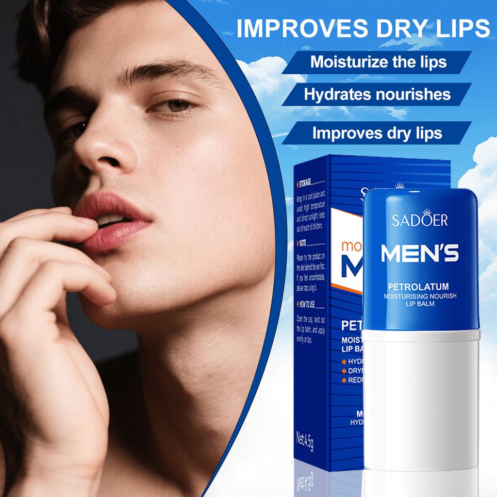 1PC Men's Moisturizing And Nourishing Lip Balm,And Creates Smooth And Soft Lips,Improves Dry Lips An