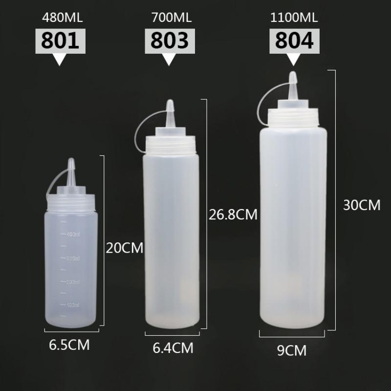 Sauce Squeezing Bottle Plastic Squeezing Bottle Plastic Salad Bottle Oil Bottle Vinegar Bottle Jam Bottle Kitchen