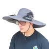 Fan Hat Wide-Brimmed Outdoor Hat with Dual-Power Fan Design Solar USB Charging Hiking Cycling Fishing Sun Hat