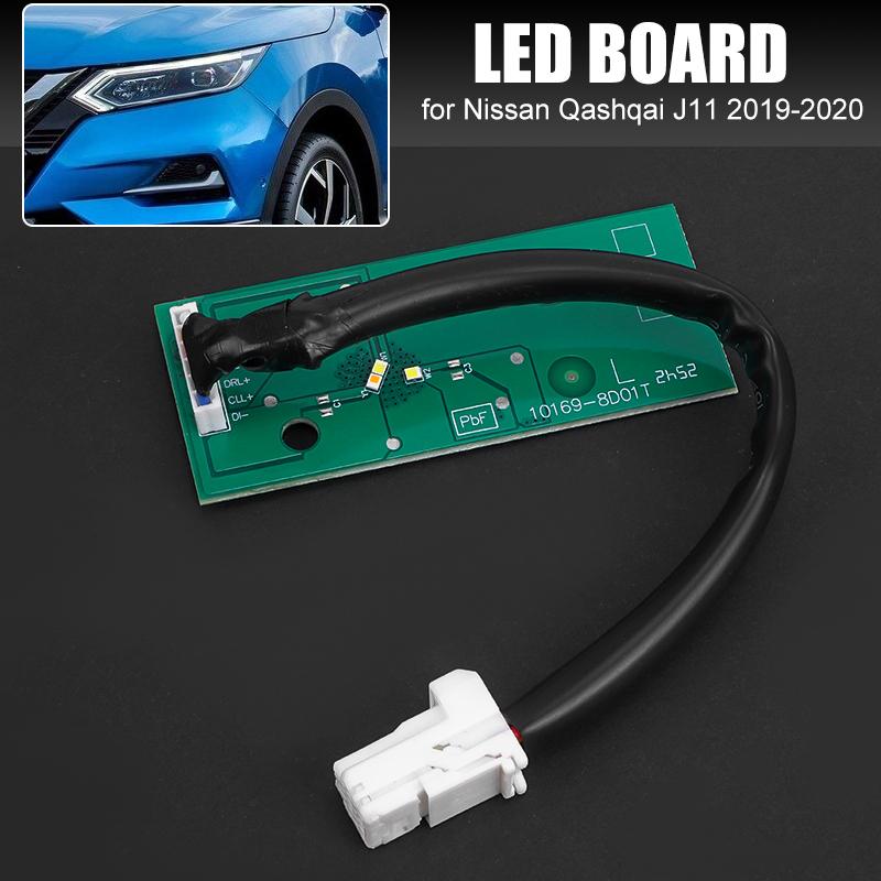 Left Right Front Headlight DRL Chip Board Daytime Running Light FULL LED PCB Board For Nissan Qashqai J11 2017- 10169-8D01T