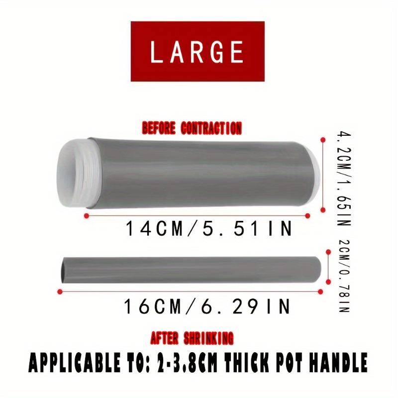 

1PC Handle Insulation Cover, Rubber Cover, Stainless Steel Pot Handle Cover, Frying Pan Handle Cover, Anti Slip Pot Handle Cover