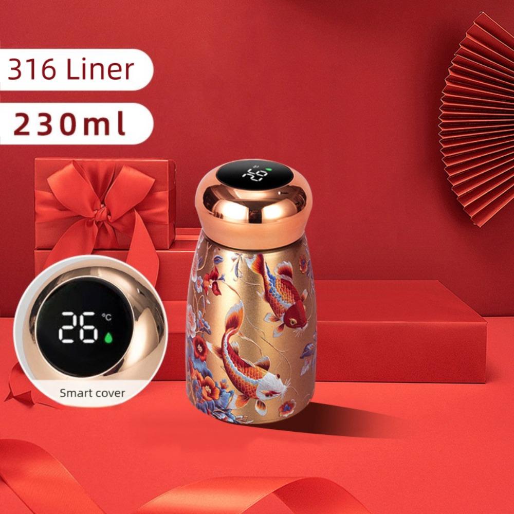 

Stainless Steel Insulated Cup 230ml Leak Proof Coffee Mug Intelligent Temperature Portable Hot Cold Water Bottle Outdoor Hiking 50ml